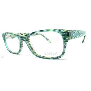 VANNI V1911 GREEN MARBLE MADE IN ITALY AUTHENTIC EYEGLASSES FRAMES 52-17-140